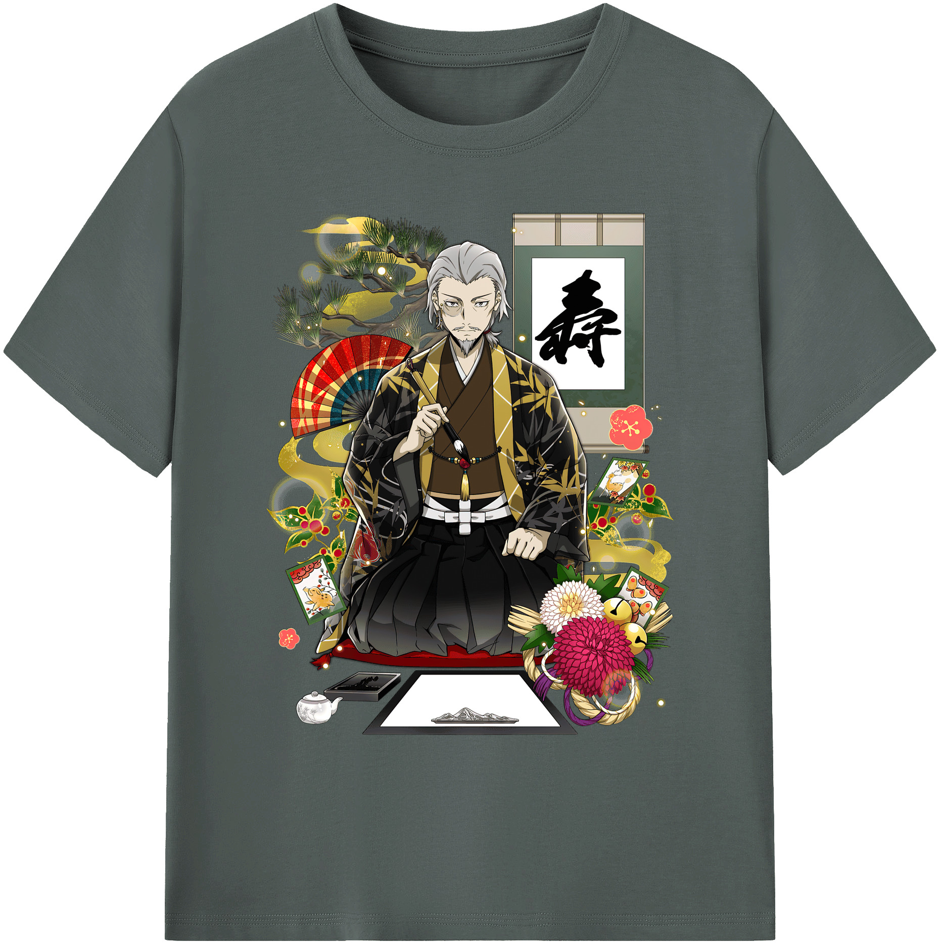 （画像用） 文豪ストレイドッグス Bungo Stray Dogs 綿100％ メンズ半袖Tシャツ｜肌触りやわらか＆通気性